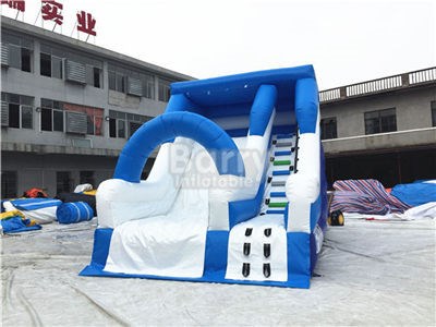 Commercial Grade Small Blue Inflatable Dry Slide For Kids  BY-DS-099